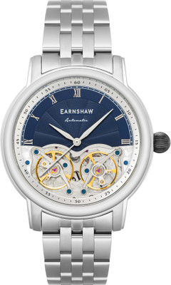 Earnshaw ES-8255-22 Longitude Double Barrel Automatic Analog Watch  - For Men
