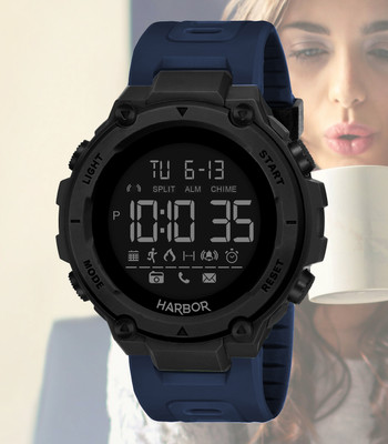 Harbor 9098 Sports Timepiece for Men with Blue Digital Strap Digital Watch  - For Boys