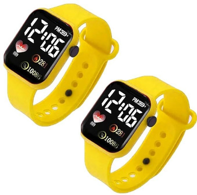 dmash Digital Sports Fitness Square Led Watch digital WATCH Digital Watch  - For Boys
