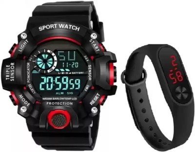 LAXMO NEW GENERATION DIGITAL SPORTS Branded & Unique Arrival Silicon Strap FAB WATCH Digital Watch  - For Men