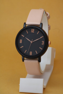 BHAKTVATSAL High Quality Numeric Round Dial With Genuine Leather Belt High Quality Numeric Round Dial With Genuine Leather Belt Analog Watch  - For Girls