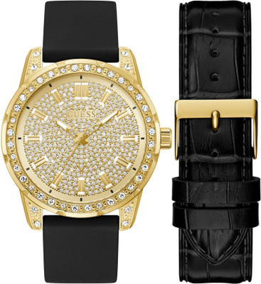 GUESS U1436G1M Gbs Demand Champagne Round Dial Analog Watch  - For Men