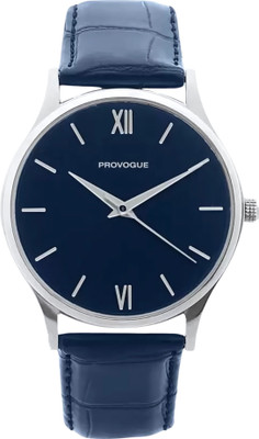PROVOGUE Basic Analog Watch for Men Blue Dial | Synthetic Leather Strap | Premium | Analog Watch  - For Men