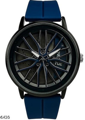 ABREXO ABREXO Rotating Dial Analog Watch for Men | Stylish Car Wheel | Quartz Movement Analog Watch  - For Men