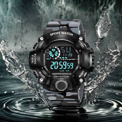 AIVOR WATCH CO. Gshcok Army Digital Grey Digital Watch for Men