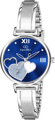 AquaBliss Dark Blue Dial Stainless Steel Analog Watch  - For Women