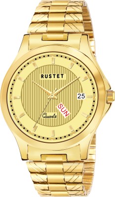 RUSTET LONG LIFE GOLD PLATED WATERPROOF LONG LIFE GOLD PLATED WATERPROOF Analog Watch  - For Men