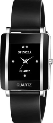 SPINOZA black color square shape stylish and attractive new trending women watch Analog Watch  - For Girls