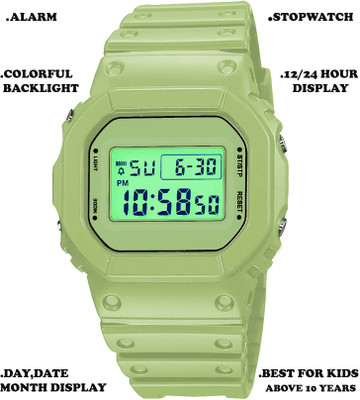 hituff Premium_Stylish_Watch_For_Men New Attractive 7 Light Digital Watch For Boys & Girls Digital Watch  - For Boys & Girls