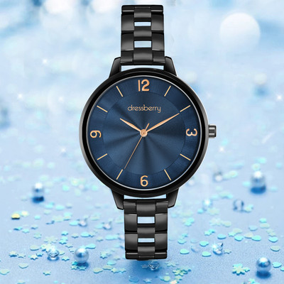 Dressberry DB-022-Blue Big Dial Analog Watch  - For Women