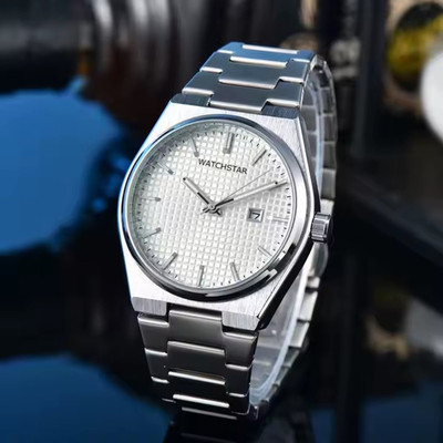 watchstar Watchstar Silver date function professional metal strap TS Silver Analog Watch  - For Men