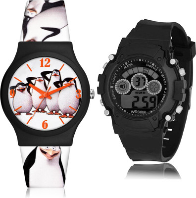 TIMETRANSELEVATE CM718-B1 Analog-Digital Watch  - For Boys