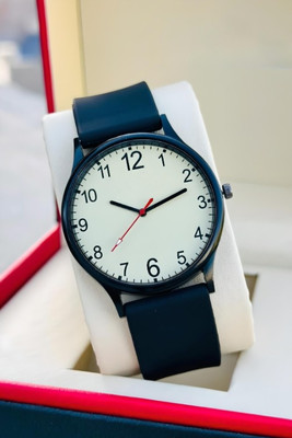 NITYA DRM016- WHITE BLACK Silicon belt watch for boys Stylish Men And Boy Watch Analog Watch  - For Men