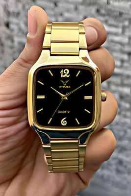 FNB BLk-Roman Elegant Black Dial HMTS Analog watch For Men Analog Watch  - For Men