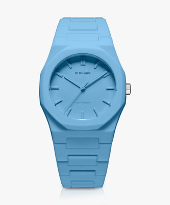 D1 MILANO PCBU04 Polycarbon Quartz Dial Matte Light Blue Analog Watch  - For Men & Women