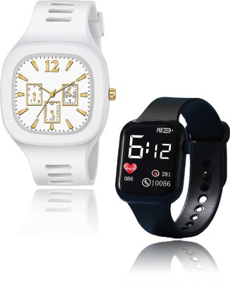 REGARDS R0098D Regards Branded Best Stylish Different Attractive Young-Looking Pack Of 2 Analog-Digital Watch  - For Boys & Girls