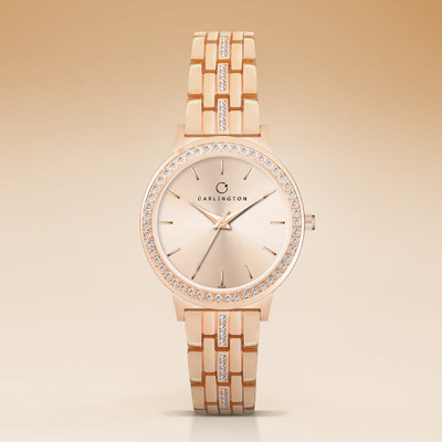 Carlington CT 2037 RoseGold Carlington Iconic Series Premium Ladies Wrist Watches Analog Watch  - For Women