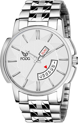 FOGG 2144-WH White Day and Date Analog Watch  - For Men