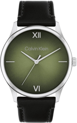 Calvin Klein Ascend Ascend Qtz Basic Olive Green Round Dial 's / Analog Watch  - For Men