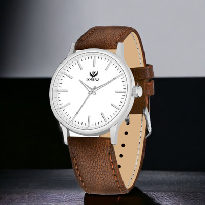 LORENZ 4058R_NEW Lorenz White Dial Slim Analog Watch  - For Men