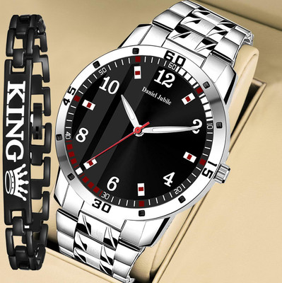 EVRGLOW KING-BLACK-RB-03 NO Analog Watch  - For Men