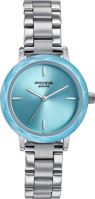 SONATA Poze Sonata Poze Shoreline Shimmers Quartz Blue Round Dial Women's Watch / Analog Watch  - For Women