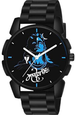 Vtrack Vtrack Newly Designed Bump/Speed Breaker Belt All Black Mahadev Watch For Men Analog Watch  - For Men