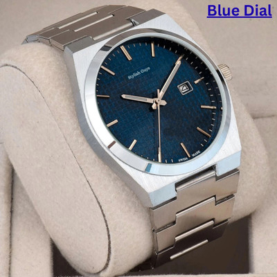 STYLISH GUYS DRM PE Silver Blue Professional Watch For Men Analog Watch  - For Men