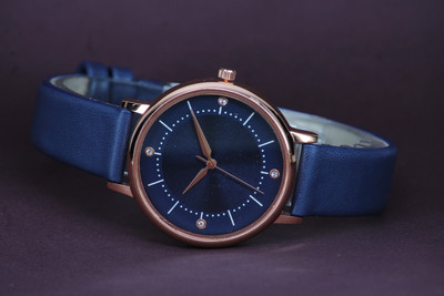 DONGA Leather Strap Structure Dial Design Beautiful Watches Leather Strap Structure Dial Design Beautiful Watches Analog Watch  - For Girls