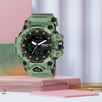 Joymart 1005 ARMY BELT GREEN Analog-Digital Watch  - For Men