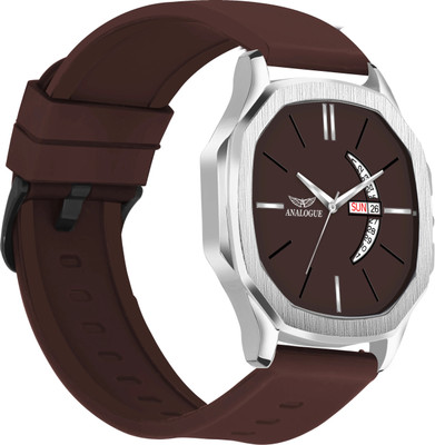 ANALOGUE Hexa Series | Smart Watch Strap | Smart Clip | Soft Silicon | Day and Date Hexa Series | Smart Watch Strap | Smart Clip | Soft Silicon | Day and Date Analog Watch  - For Men