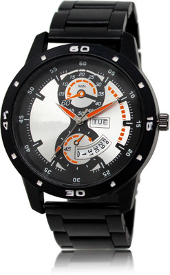 VARNI ENT LR107 White Date Display::Calendar Analog Watch  - For Men