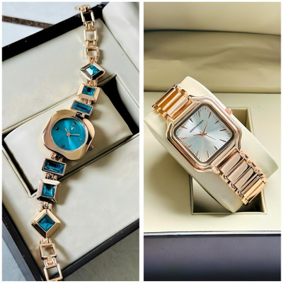 Americanviber DRW0032006 Premium Color Bangle Finish COMBO Pack 2 Analog Watch  - For Women
