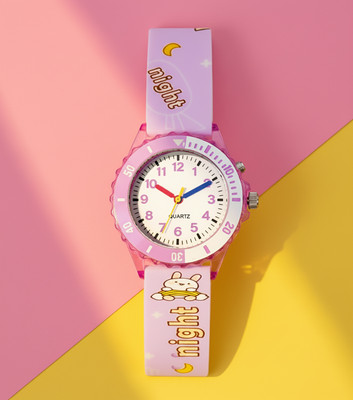 Time Up Rotating Bezel Cartoon Watch New Rotating Bezel,LED Disco Light,Cartoon Design,Multicolor Kids (4-10 Years) Analog Watch  - For Boys & Girls