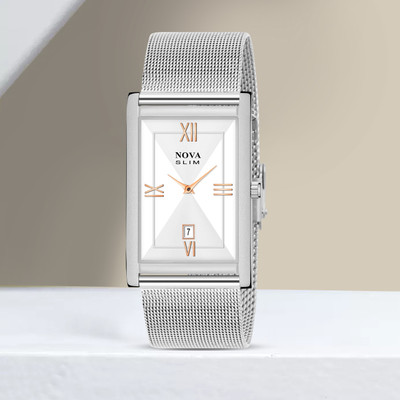 NOVA Silver Watch Men's & Boys Silver Watch Analog Watch  - For Men
