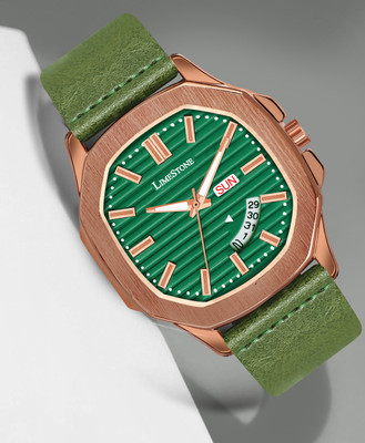LIMESTONE OTUS 3D Dial The Vintage Day and Date Functioning Boys Quartz Analog Watch  - For Men