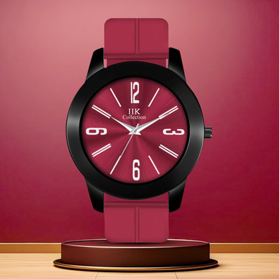 IIK Collections IIK-5008M Silicon Strap Watch for Men Round Dial with Adjustable Flexible Silicon Strap Analog Watch  - For Boys