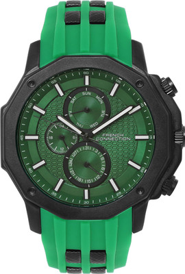 French Connection PULSAR Multifunction Texture Dial Mineral Glass Analog Watch  - For Men