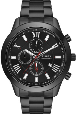 TIMEX TWEG18518 Black Round Dial Chronograph Quartz Analog Watch  - For Men