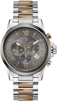 GUESS GUESS Gcc Gc Esquire Grey Round Dial Analog Watch  - For Men