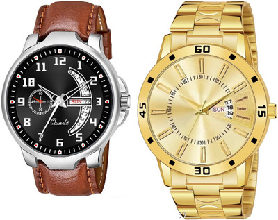 Caihong BRN-1-AND-Gold-20 Analog Watch  - For Men