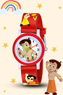 SPINOZA Attractive Red cartoon color ChotaBheem new design analog watch Analog Watch  - For Boys & Girls