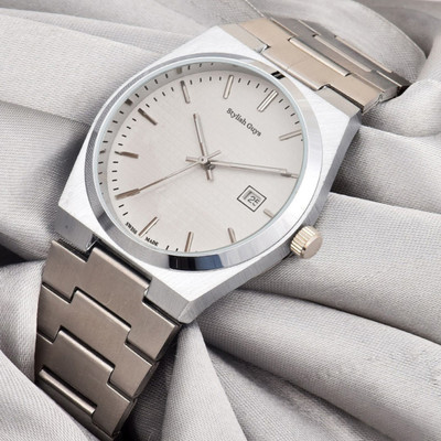 STYLISH GUYS DRM PE Silver White Ex793 Professional Watch For Men Analog Watch  - For Men