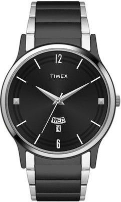 TIMEX TW000R465 Black Round Dial Quartz Analog Watch  - For Men