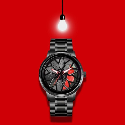 GT GLO TIME Men’s Luxury Rotating Wheel Analog Watch Men’s Luxury Rotating Wheel Analog Watch Analog Watch  - For Men