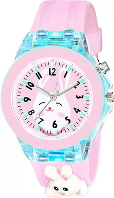 Razyloo 3D Cartoon Analog Beautiful Glowing Lights Wrist Watch for Unisex With Fun Design Adjustable Strap Analog Watch  - For Boys & Girls