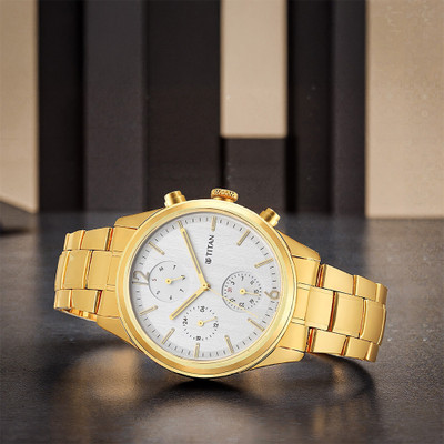 Titan 1805YM01 Neo Black & Gold Analog Watch  - For Men