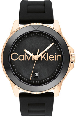 Calvin Klein Aqueous Calvin Klein Aqueous Qtz Basic Calendar Navy Round Dial Men's Watch / Analog Watch  - For Men