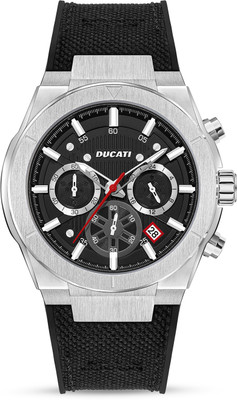 DUCATI Chronograph Black Dial Round Watch for Men|Luxury Analog watch for Men Analog Watch  - For Men