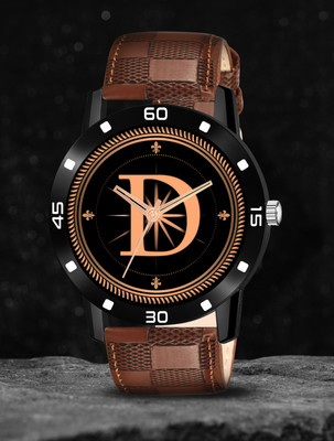 Red Robin ALPHA-D-AVO-BLK-BRW-CHL-1 Alpha Heritage Collection D Brown Strap Watch for Man & Boys Analog Watch  - For Men